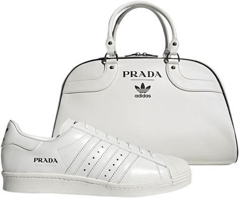 prada x superstar & bag bundle|adidas superstar Prada shoes.